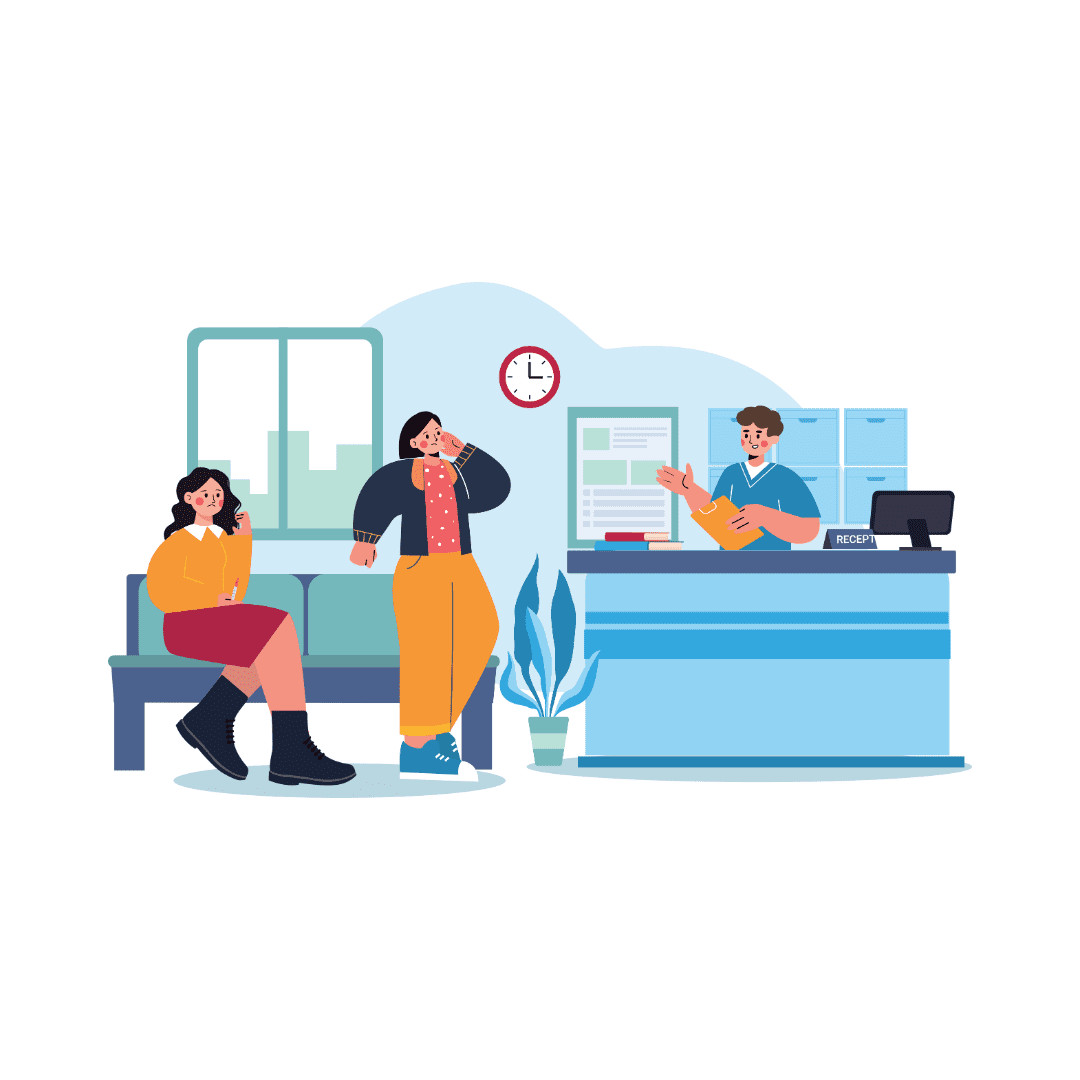 Hospitality industry professionals delivering customer care